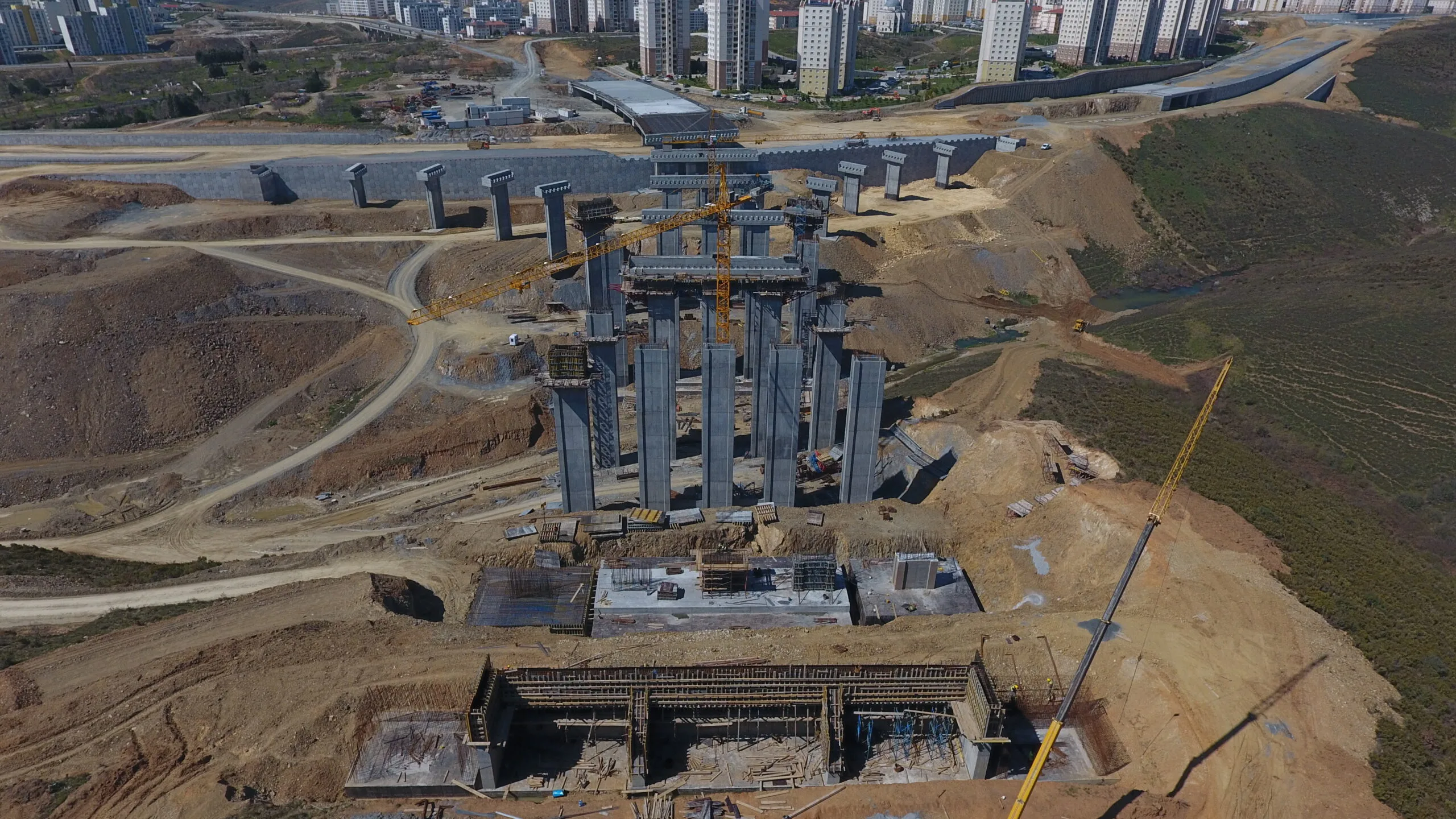 North Marmara Highway viaduct with Özler bridge formwork